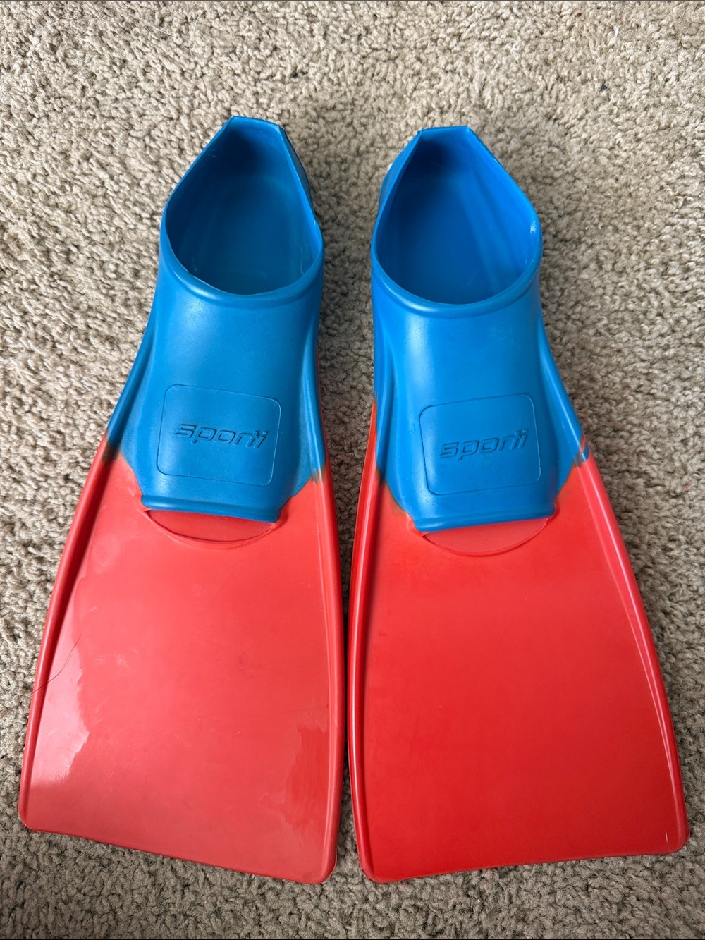 Sporti Kids Water Fins - Blue and Red